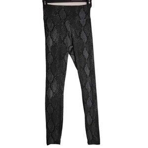 Express One Eleven Snakeskin Print Gray Leggings Woman XXS Gym Yoga  Running